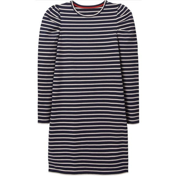 NWT Boden Imogen Breton Long Sleeve Dress in Navy / Ivory (size 6) - Picture 2 of 10